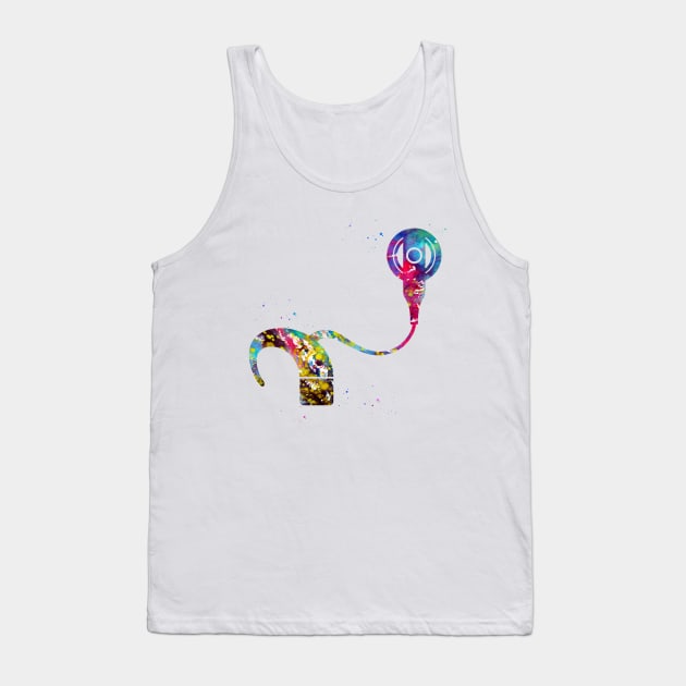 Cochlear implant Tank Top by erzebeth